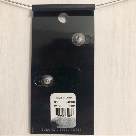 New York & Company Rhinestone Flower Earrings NOC - Picture 4 of 6